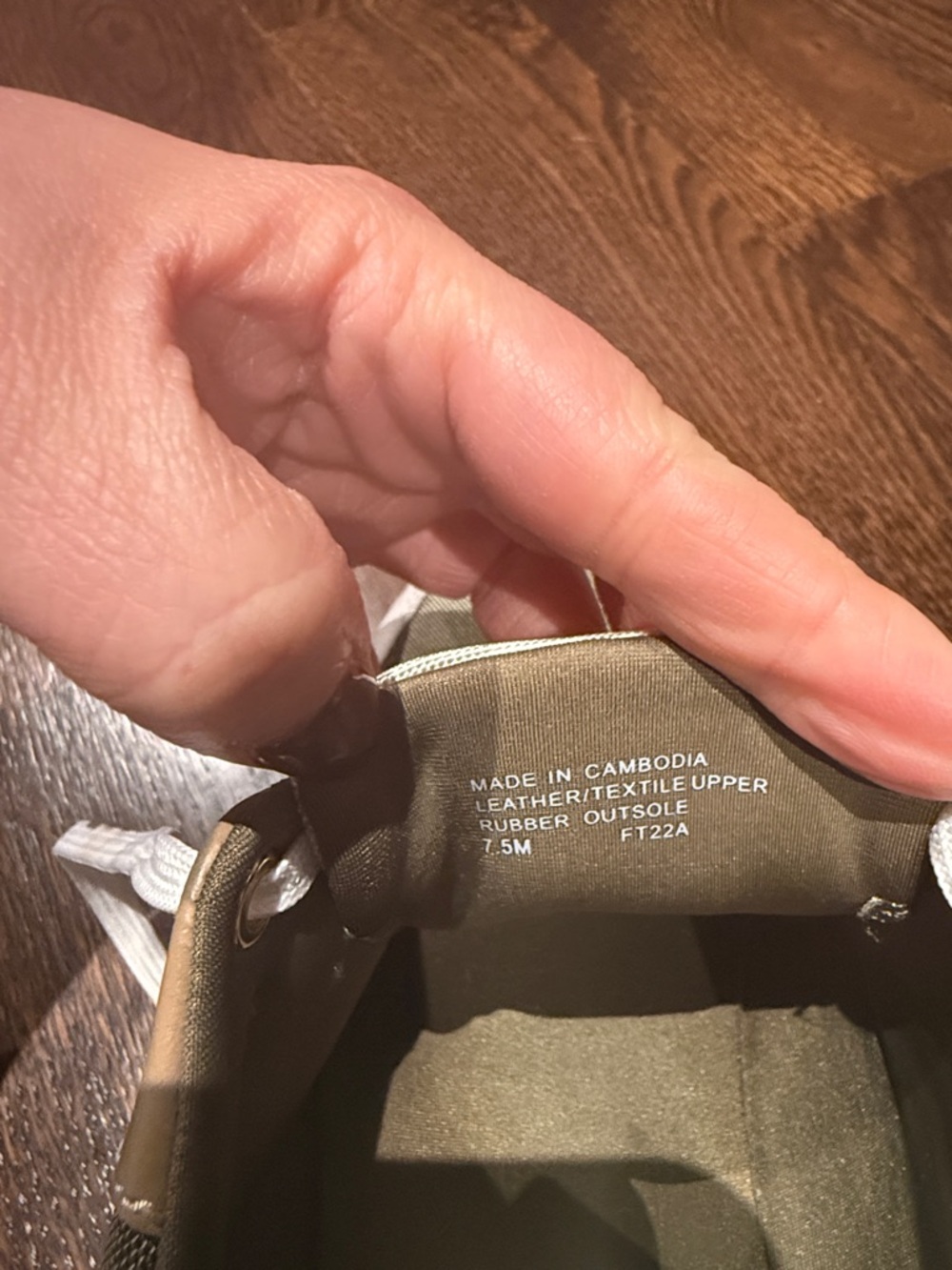 Michael Kors Olive, White & Beige Colorblock Sneakers with Pink Accent size 7.5 - Picture 7 of 7